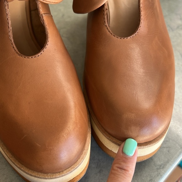 BERNARDO SADIE Leather platform knot bow mule clogs|sz 9 - Picture 9 of 10